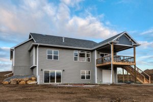 Exterior - Rear Elevation for Ranch House Plan #70-1485 - 3 bed, 2 bath