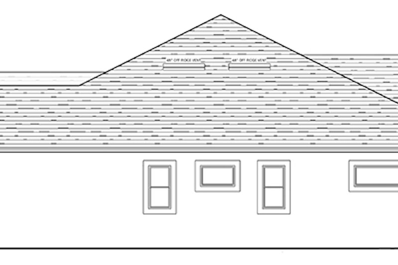 Dream House Plan - Exterior - Other Elevation for Colonial House Plan #1058-124 - 3 bed, 2 bath