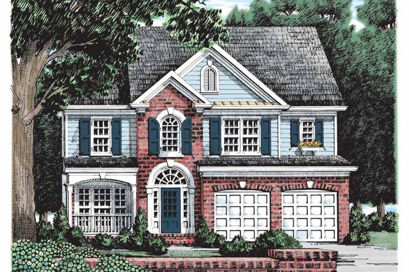 House Design - Colonial Exterior - Front Elevation Plan #927-161
