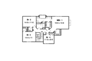 European Style House Plan - 4 Beds 2.5 Baths 2710 Sq/Ft Plan #312-846 