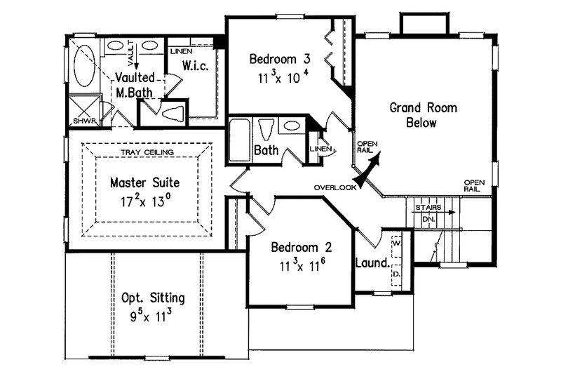 Home Plan - Floor Plan - Upper Floor for Country House Plan #927-589 - 4 bed, 3 bath