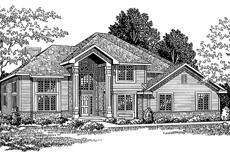 Dream House Plan - Traditional Exterior - Front Elevation Plan #70-1326