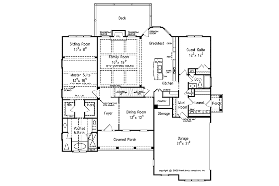Floor Plan - Main Floor for Country House Plan #927-371 - 5 bed, 4 bath