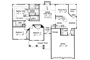 Floor Plan - Main Floor for Country House Plan #927-225 - 3 bed, 2 bath