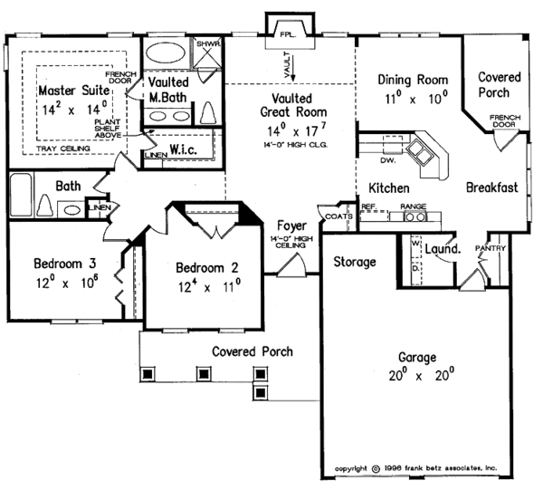 Country Floor Plan - Main Floor Plan #927-225