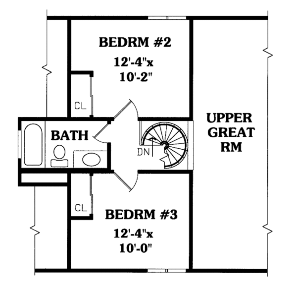Home Plan - Log Floor Plan - Upper Floor Plan #314-218