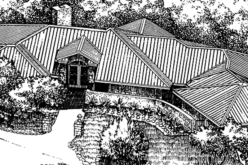 Home Plan - Mediterranean Exterior - Front Elevation Plan #140-167