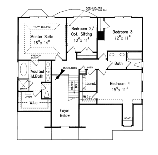 Architectural House Design - Country Floor Plan - Upper Floor Plan #927-684