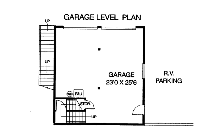Home Plan - Floor Plan - Lower Floor for Country House Plan #60-663 - 3 bed, 2 bath