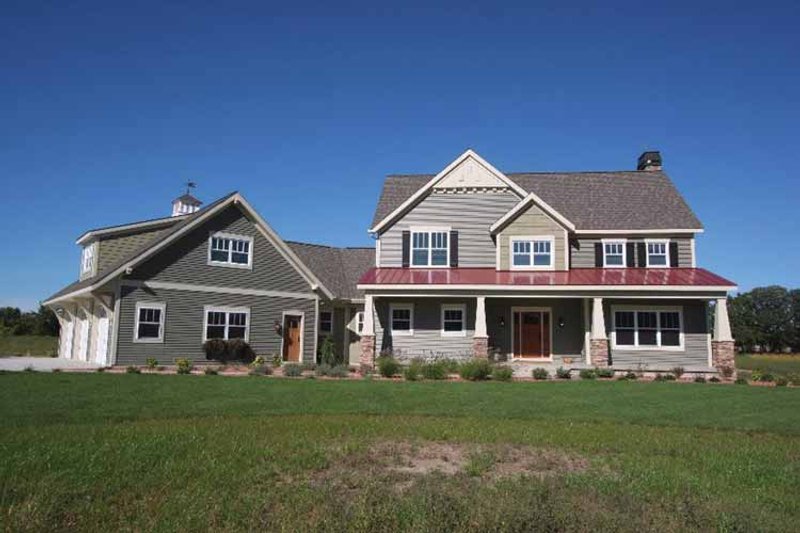 Architectural House Design - Craftsman Exterior - Front Elevation Plan #928-39