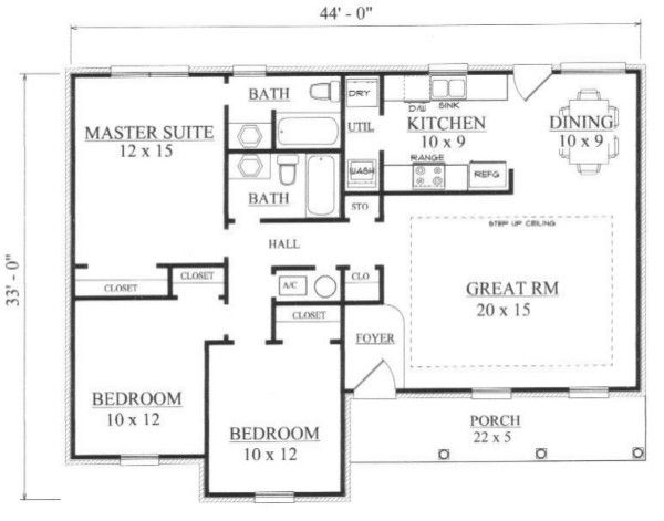 Dream House Plan - European Floor Plan - Main Floor Plan #14-247