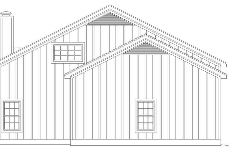 Architectural House Design - Exterior - Rear Elevation for Craftsman House Plan #932-546 - 4 bed, 3 bath