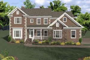 Traditional Exterior - Front Elevation Plan #56-545