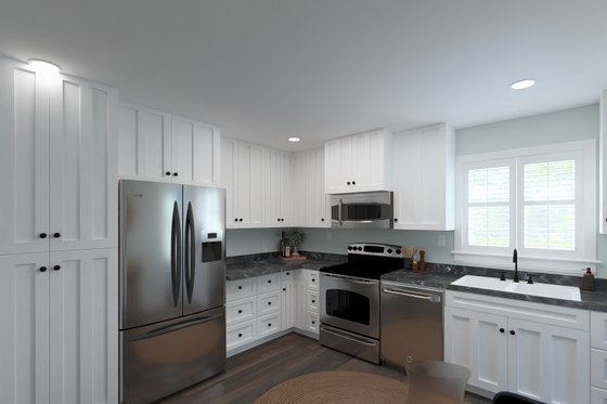 Interior - Kitchen 1 for Traditional House Plan #1060-380 - 2 bed, 1 bath