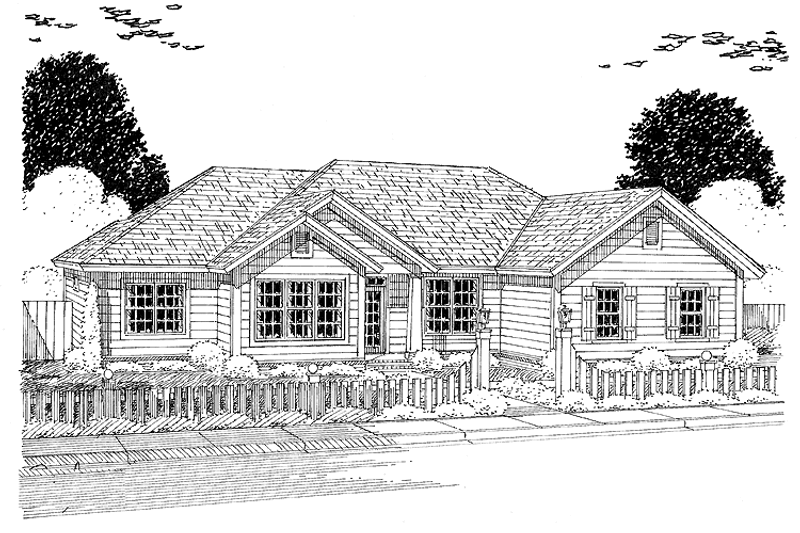 Dream House Plan - Traditional Exterior - Front Elevation Plan #513-2155