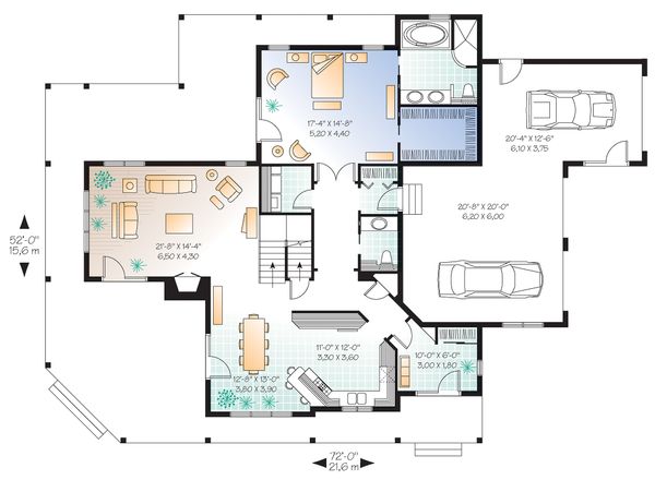 Canadian Country style house plan farm home plan