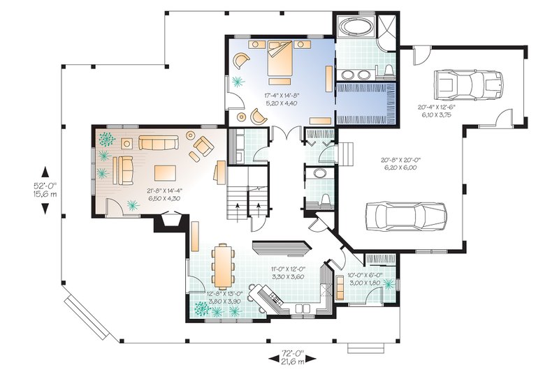 House Plan Design - Canadian Country style house plan farm home plan