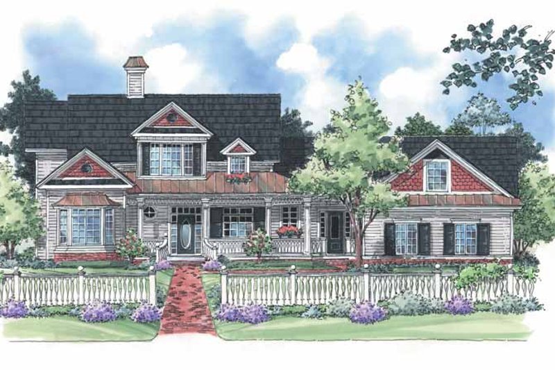 Home Plan - Exterior - Front Elevation 4 for Victorian House Plan #930-197 - 3 bed, 4.5 bath