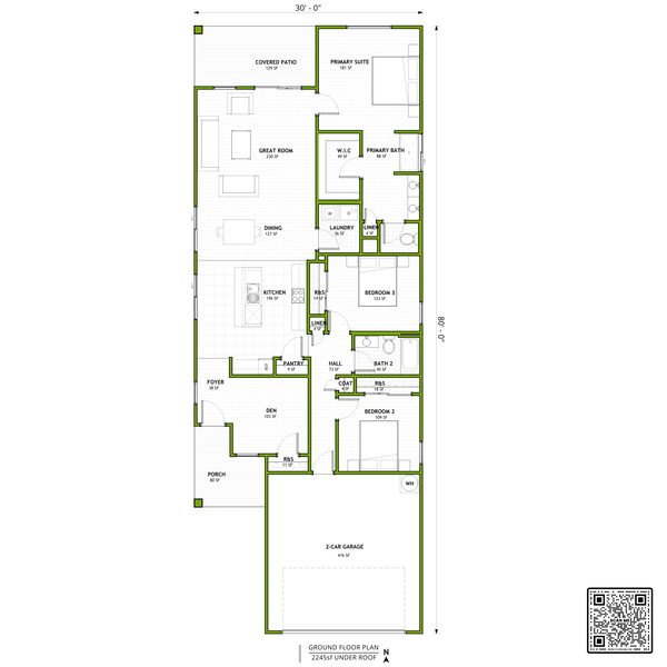 Home Plan - Adobe / Southwestern Floor Plan - Main Floor Plan #1106-4