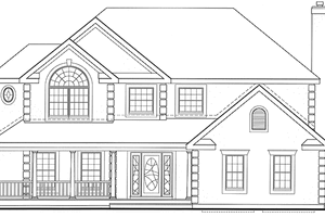 House Plan Design - Country Exterior - Front Elevation Plan #456-95