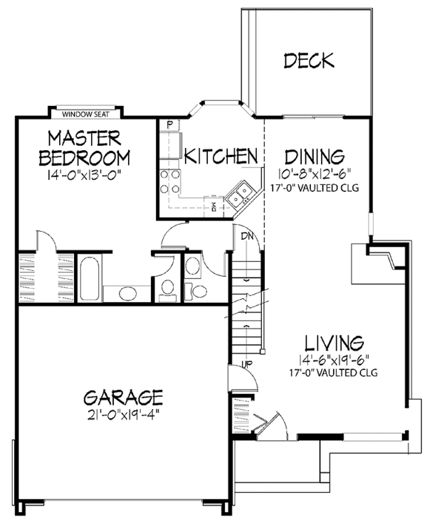 House Design - Country Floor Plan - Main Floor Plan #320-674