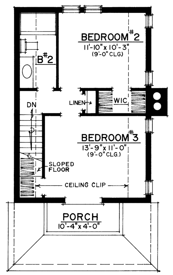 House Plan Design - Craftsman Floor Plan - Upper Floor Plan #1016-52