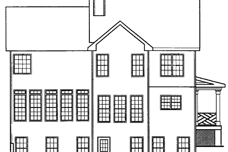 Home Plan - Exterior - Rear Elevation for Country House Plan #927-109 - 4 bed, 2.5 bath