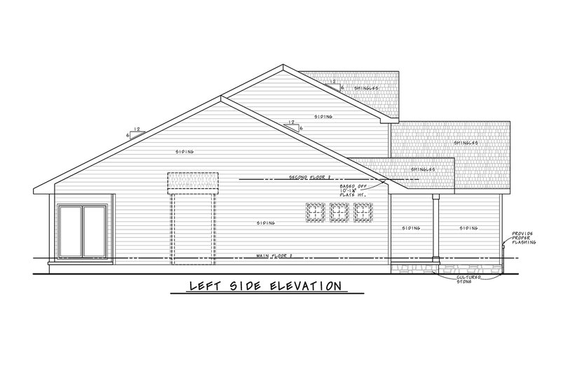 House Blueprint - Exterior - Other Elevation for Traditional House Plan #20-2394 - 4 bed, 3 bath