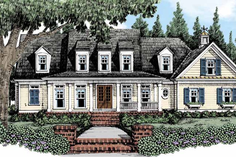 Dream House Plan - Traditional Exterior - Front Elevation Plan #927-482