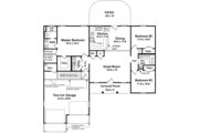 Ranch Style House Plan - 3 Beds 2 Baths 1402 Sq/Ft Plan #21-165 