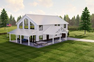 Exterior - Other Elevation 2 for Farmhouse House Plan #1064-212 - 3 bed, 2.5 bath