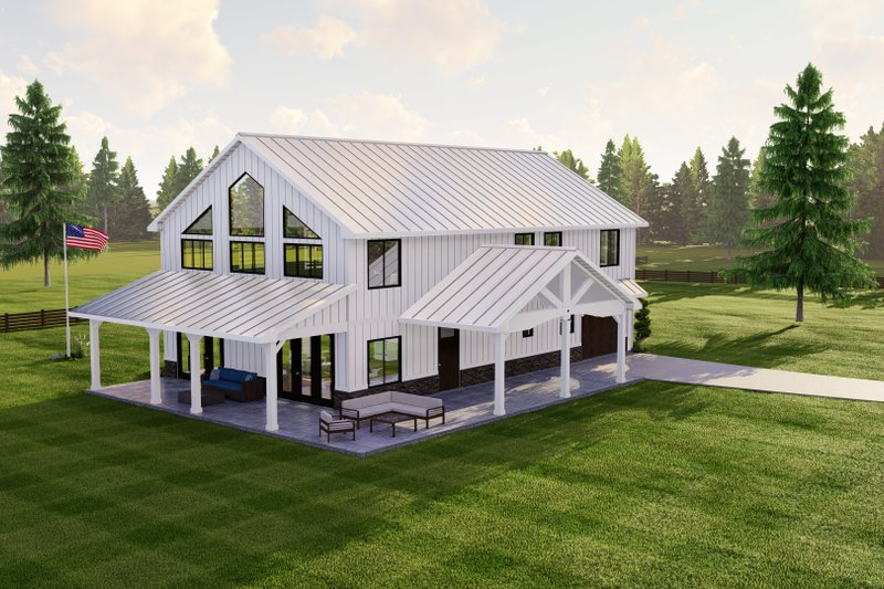 House Plan Design - Exterior - Other Elevation 2 for Farmhouse House Plan #1064-212 - 3 bed, 2.5 bath