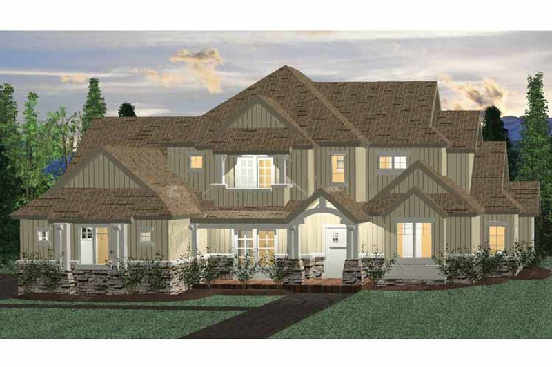 Home Plan - Colonial Exterior - Front Elevation Plan #937-35