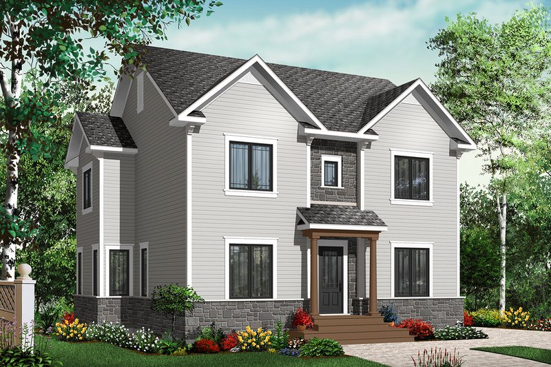 Home Plan - Colonial Exterior - Front Elevation Plan #23-2284
