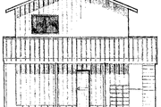 Contemporary Style House Plan - 2 Beds 1 Baths 816 Sq/Ft Plan #60-739 