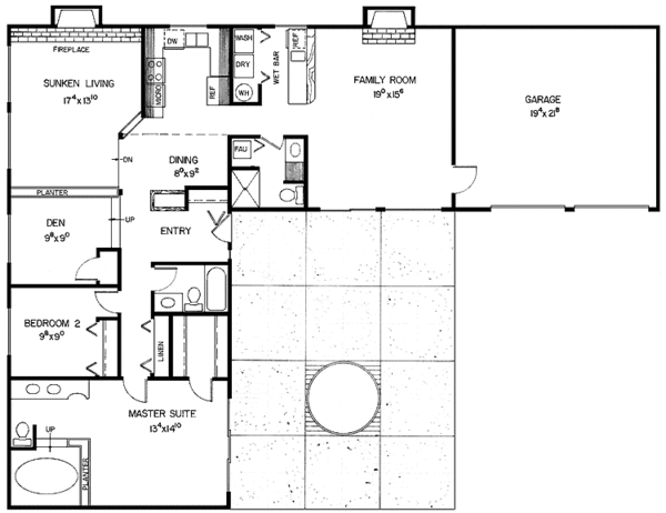 Dream House Plan - Country Floor Plan - Main Floor Plan #60-937