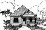 Cottage Style House Plan - 3 Beds 2 Baths 1092 Sq/Ft Plan #79-115 