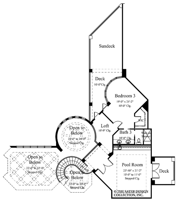 Architectural House Design - Mediterranean Floor Plan - Upper Floor Plan #930-330