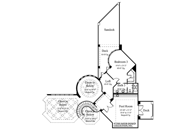 Home Plan - Floor Plan - Upper Floor for Mediterranean House Plan #930-330 - 4 bed, 4.5 bath