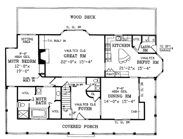 Dream House Plan - Victorian Floor Plan - Main Floor Plan #314-194