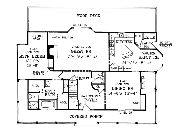 Home Plan - Floor Plan - Main Floor for Victorian House Plan #314-194 - 3 bed, 2.5 bath