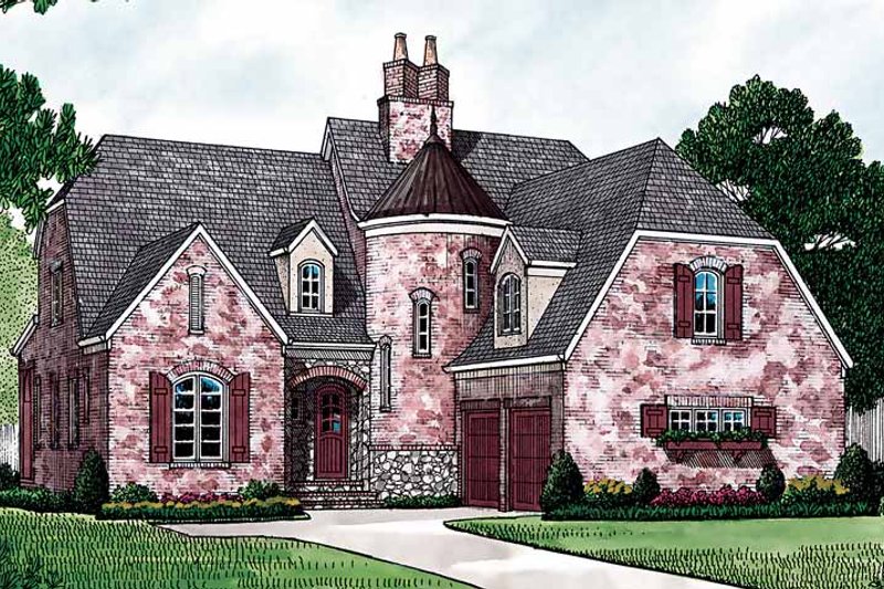 Home Plan - Country Exterior - Front Elevation Plan #453-155