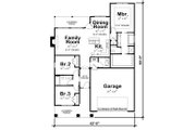 Craftsman Style House Plan - 3 Beds 2 Baths 1452 Sq/Ft Plan #20-2269 
