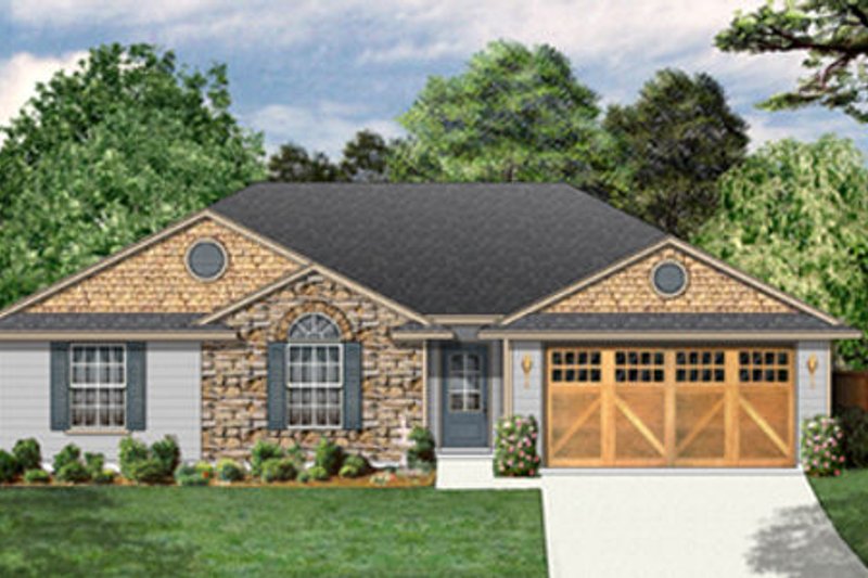 House Plan Design - Traditional Exterior - Front Elevation Plan #84-454