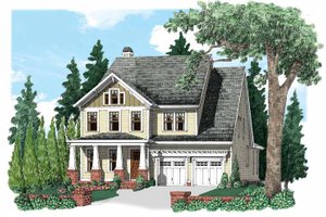 Exterior - Front Elevation for Craftsman House Plan #927-530 - 3 bed, 3.5 bath