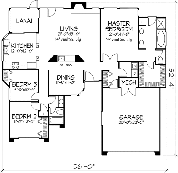 Dream House Plan - Mediterranean Floor Plan - Main Floor Plan #320-724