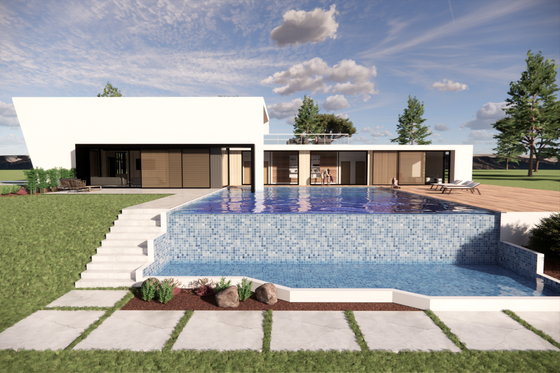 Exterior - Other Elevation 3 for Modern House Plan #473-1 - 3 bed, 2.5 bath