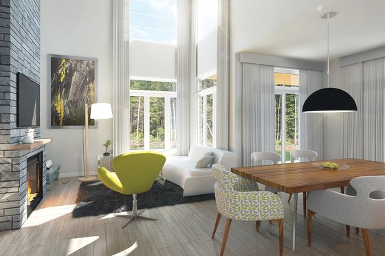 Interior - Family Room for Modern House Plan #23-2308 - 4 bed, 2 bath