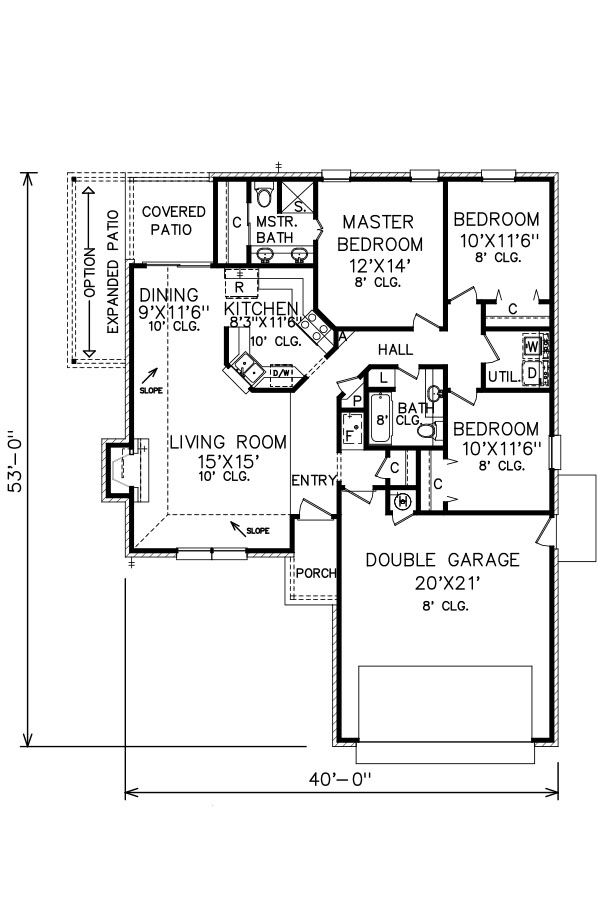 Traditional Floor Plan - Main Floor Plan #65-126