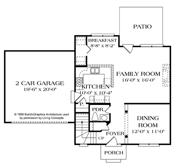 Home Plan - Classical Floor Plan - Main Floor Plan #453-296